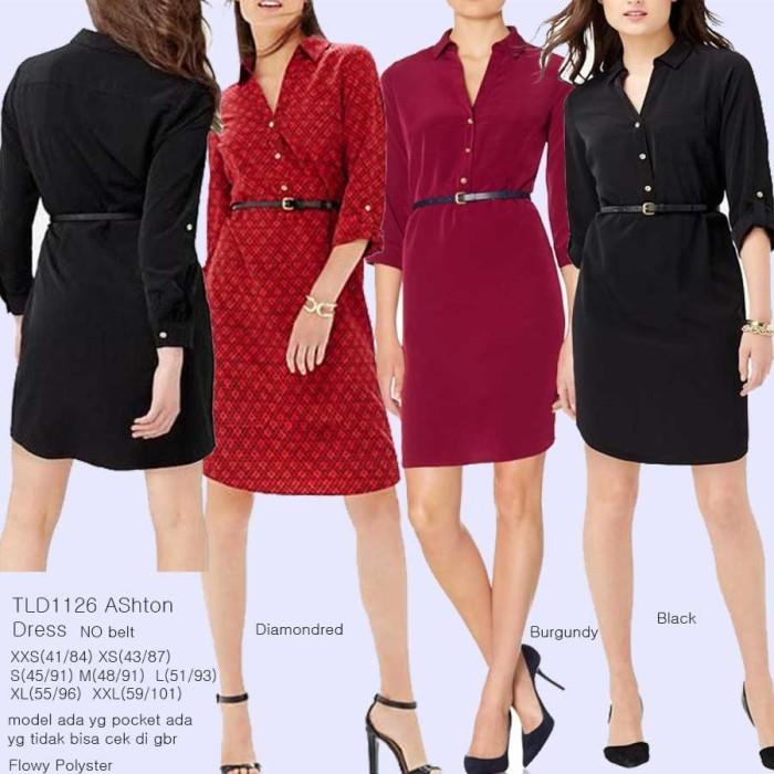 TheLimited 1126 ASHTON DRESS Wanita Branded (NO BELT - TANPA BELT)