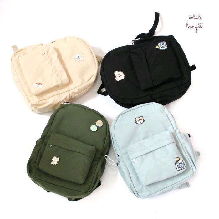 Celah Langit Hooriya Backpack Canvas Tas Ransel Kanvas Waterproof