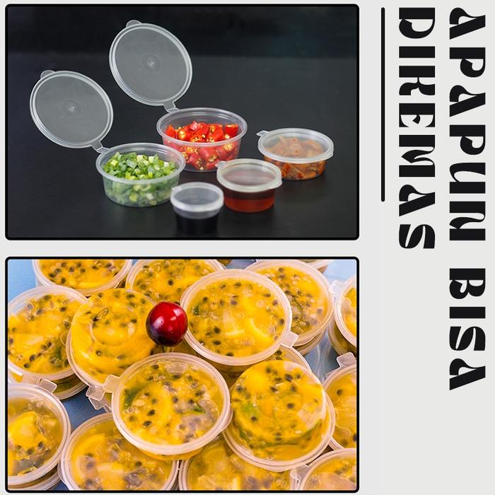 Thinwall Sauce Cup / Gelas Saus Plastik All Size 25ml -65ml-150ml