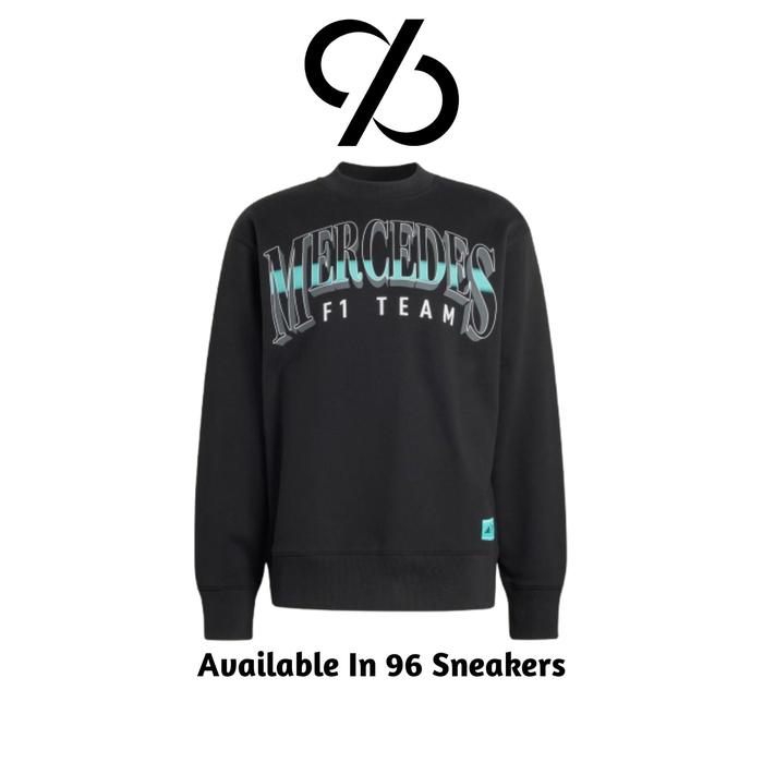 Crewneck Pria Adidas Mercedes Amg Petronas Las Vegas Sweat Top (KG4747) ORIGINAL