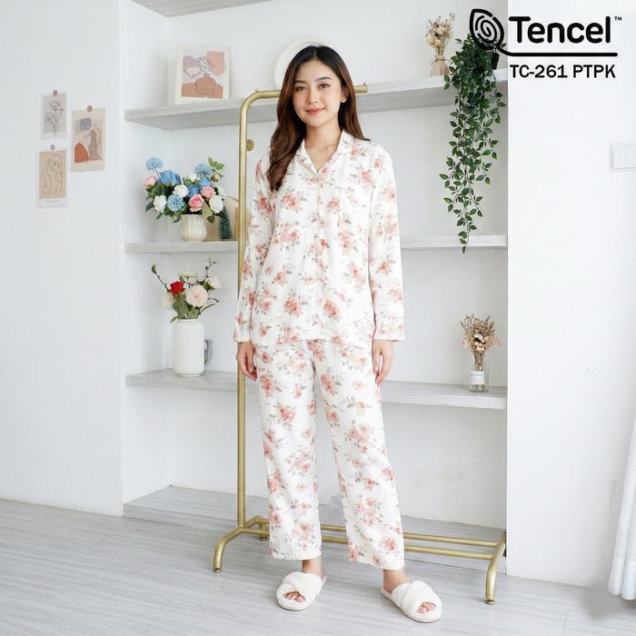 GREET NIGHT WEAR - Baju Tidur TENCEL TM Model: TC-261 / PTP Kerah
