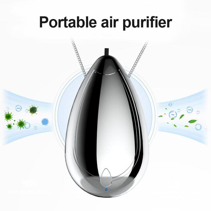 Portable Wearable Necklace Air Purifier Personal Hanging Necklace