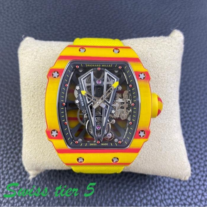 SWISS TIER 5RichardMille Watch RM27-03 Tourbillon Full Carbon 44mm