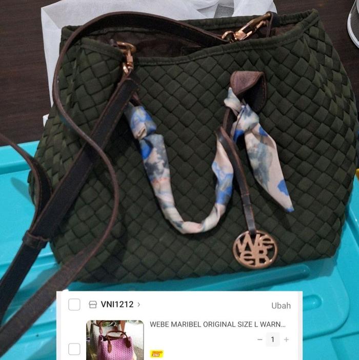 PRELOVED Tas Webe Maribel Original warna Hijau Lumut