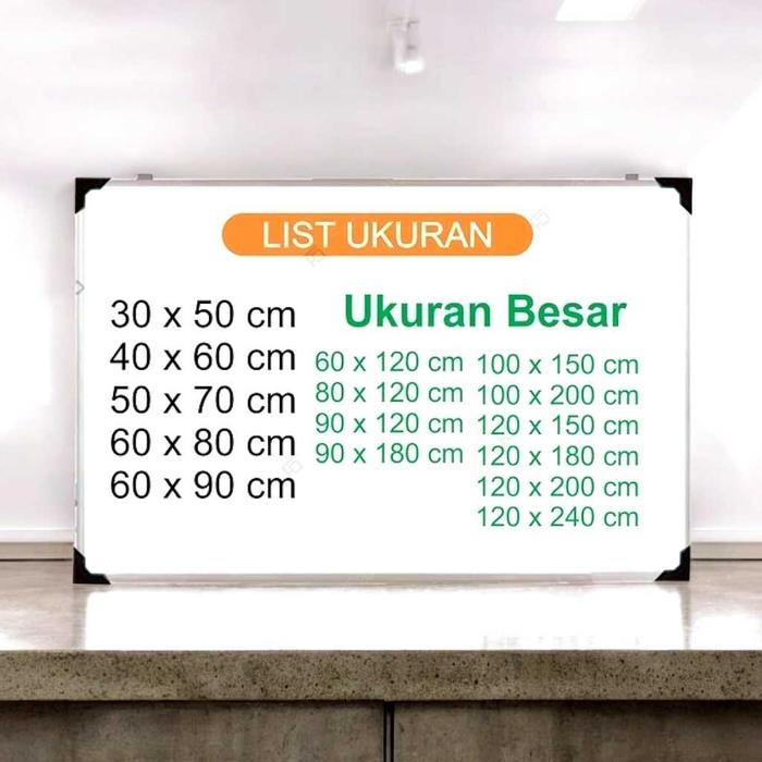 Papan Tulis 50 x 70 cm - Local Whiteboard
