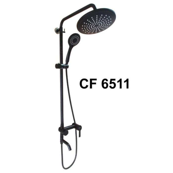 Shower tiang panas dingin CF 6511 black / Shower CF 6511 panas dingin hitam