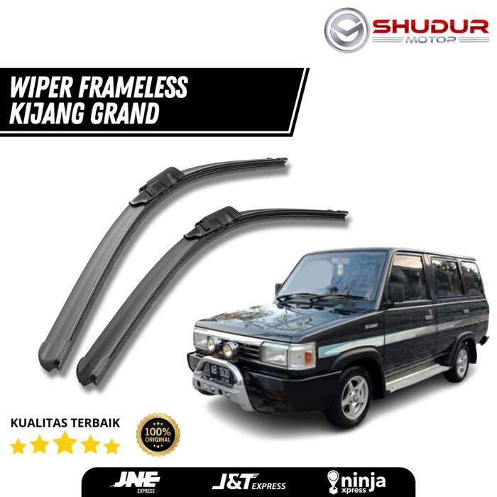 Wiper Frameless Kijang Grand - Karet Wiper Mobil Kijang Grand 1 Set Kanan dan Kiri - Shudur Motor