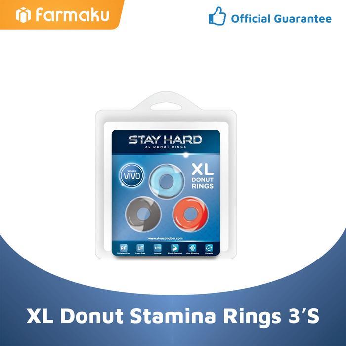 BARANG TERLARIS Vivo Stay Hard Donut Rings XL Cincin Stamina Pria 3s