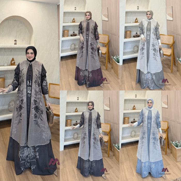 LuxuryFashion READY GAMIS DRESS WANITA SESHA NEW 2IN1 VOL 10 BY HMF LUXURY BEST SELLER!