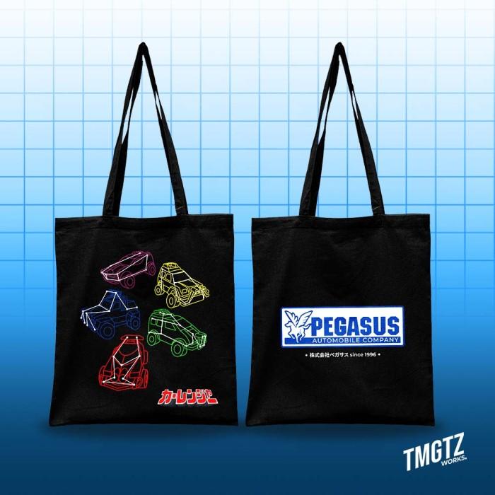 Totebag Gekisou Sentai Carranger Tas Jinjing Kanvas Tokusatsu Rv Robo Termurah