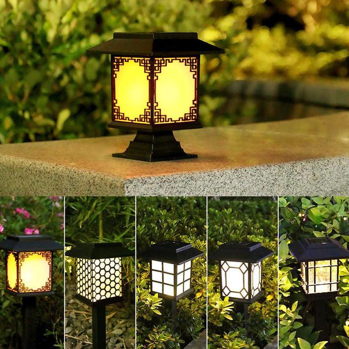 [ UKURAN BESAR ] Lampu Solar Taman Tanam Tancap LED Energi Solar Waterproof Tenaga Surya Matahari Ou