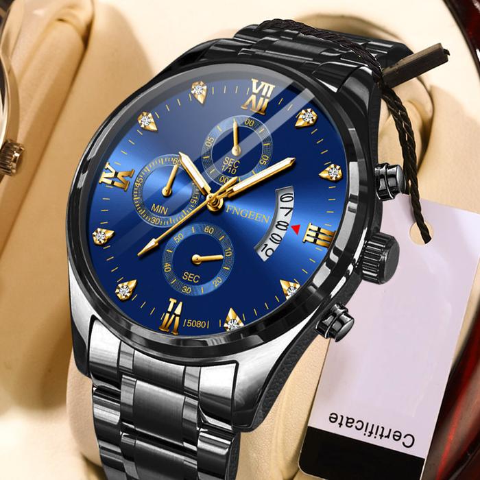 [PROMO] Jam Tangan Pria Kasual Bisnis Import Asli Tahan Air Premium Original Fngeen New Model Terbar