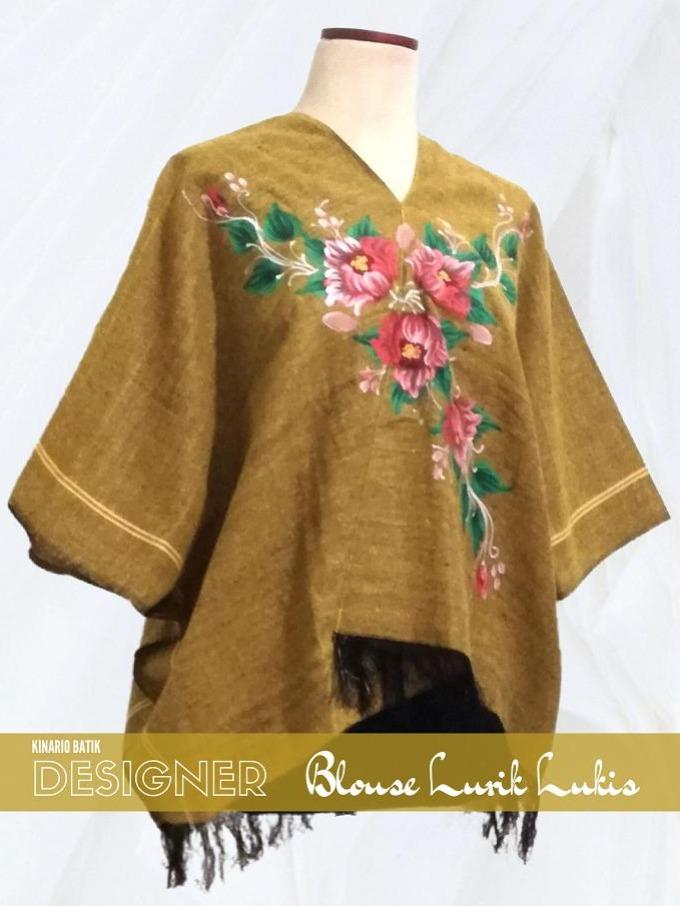 Kinario Batik Blouse Wanita Kinario Blouse Etnik Tenun Lurik Campur Lukis mancawarna Designers Exclu