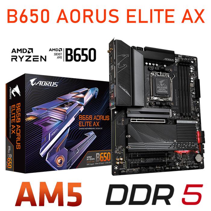 AM5 Motherboard DDR5 AMD Gigabyte B650 AORUS ELITE AX AMD B650