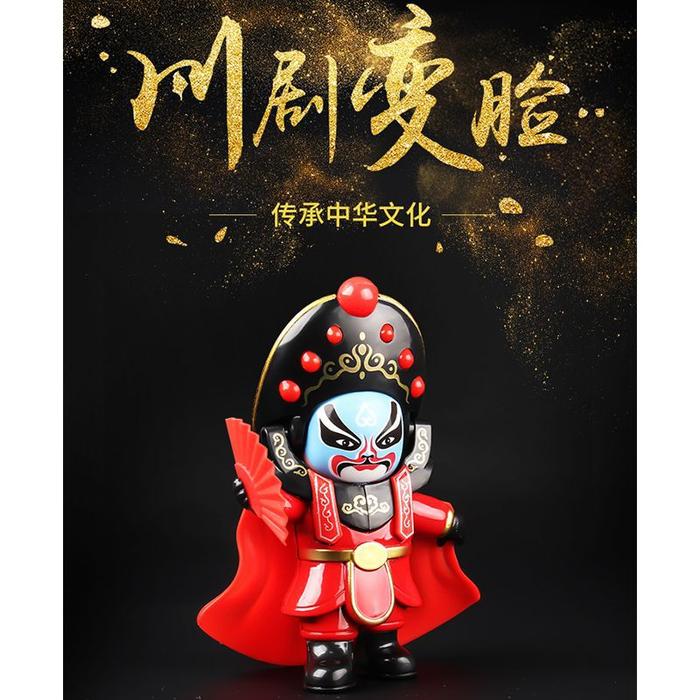 Sichuan Opera wajah mengubah boneka budaya Cina Peking Opera wajah