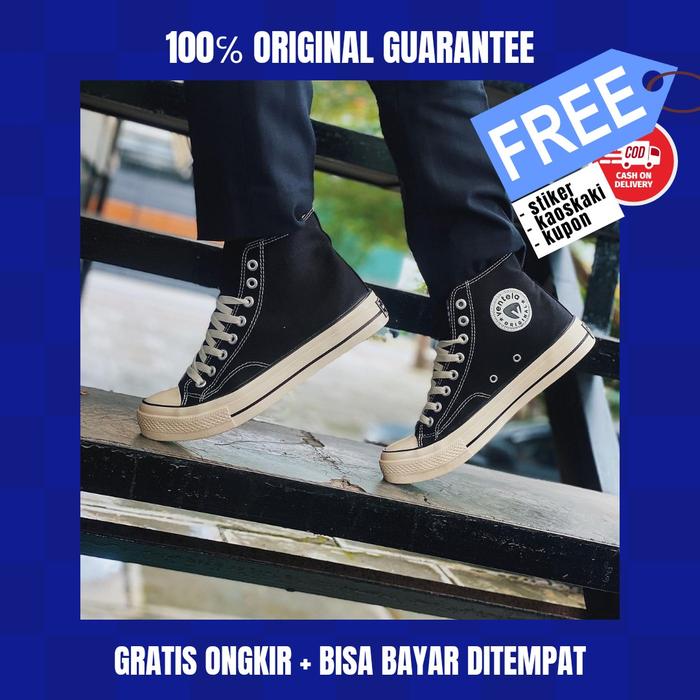 VENTELA BTS HIGH BLACK NATURAL (FREE STIKER)