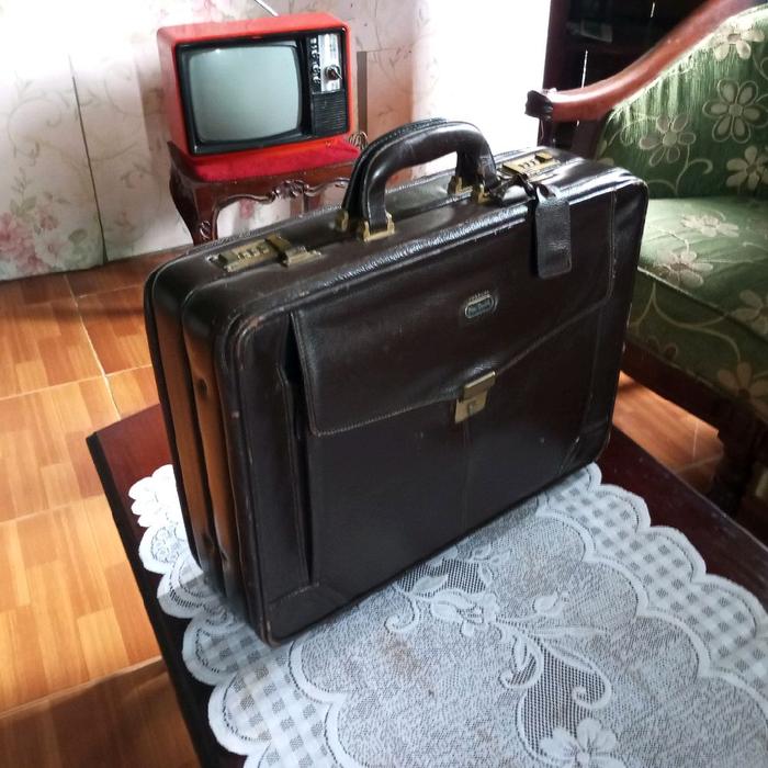 Koper Kulit Jadul antik vintage lawas Tua Retro