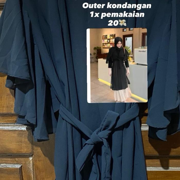 Preloved atasan outer kondangan hitam