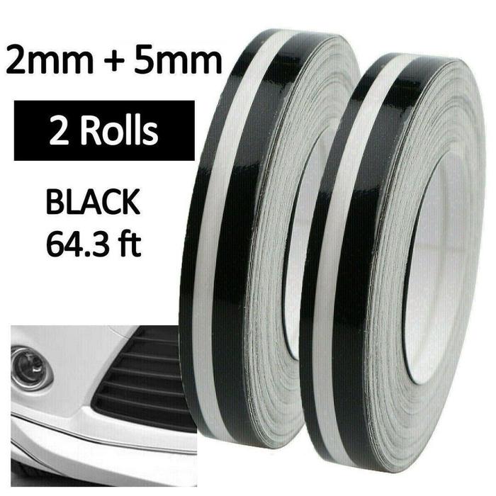 2 Roll Stripe Vinyl Sticker Tape Car Body Stickers Car