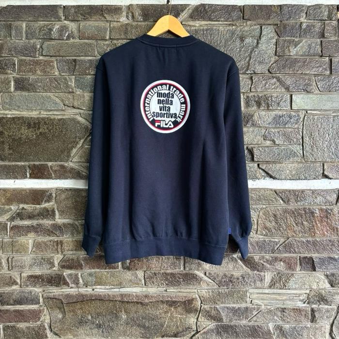 Fila • Rare Vintage Il Lusso Nello Sport Center with Back Embroidery Logo Sweatshirt Crewneck Size M