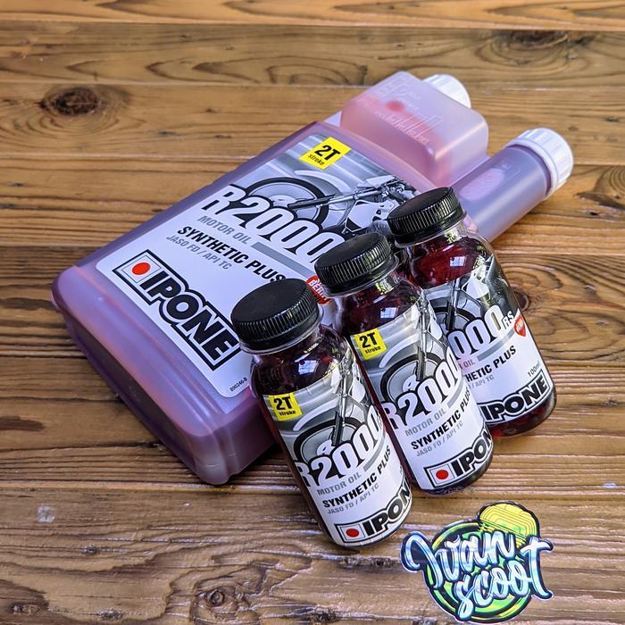 OLI SAMPING IPONE R2000 REPACK 100ML ORIGINAL OLI CAMPUR VESPA 2 TAK