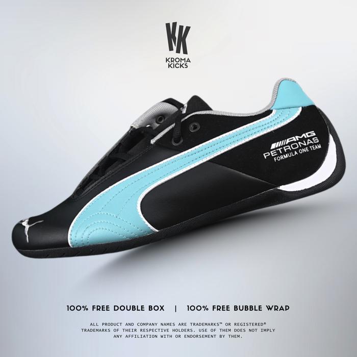 Puma Mercedes-Amg Petronas F1 X Future Cat Og Black Turquoise Sneaker 308155-01 (Size 35.5 - 45)