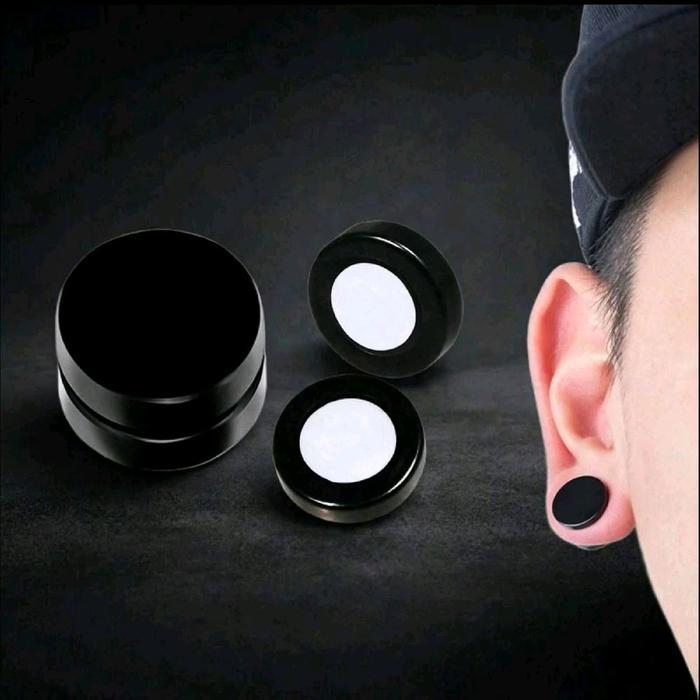 anting magnet plug tanpa tindik