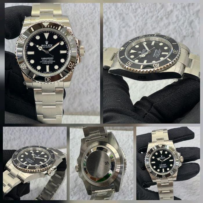 JAM TANGAN PRIA RLX SUBMARINER NO DATE 124060 VSF 1:1