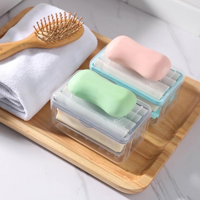 Multifunctional Soap Box Draining Roller Foaming Soap Storage Box