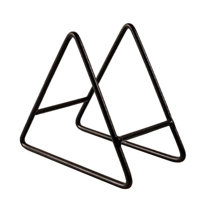 Coaster Holder Stand Rack Dish Triangle Coasters Support Drink
