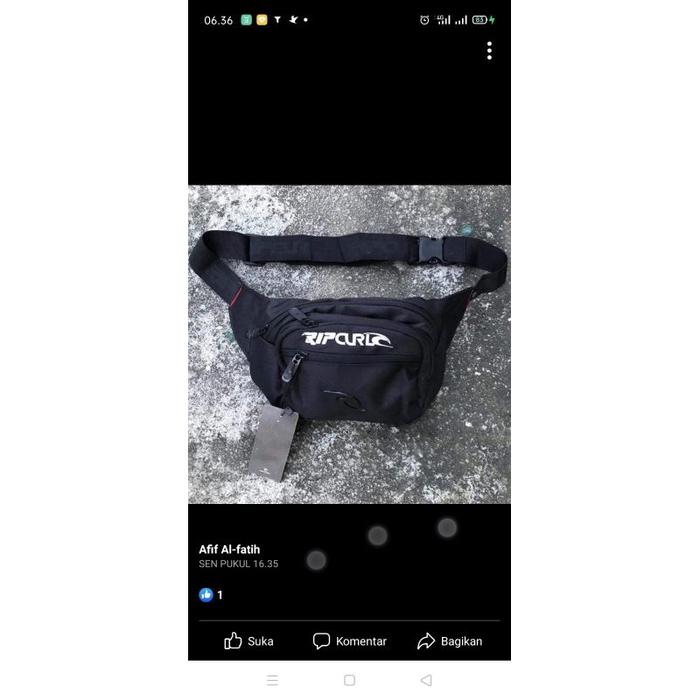 TAS RIP CURL TAS SELEMPANG RIP CURL WAISTBAG RIP CURL SUPER PREMIUM LOGO BESI