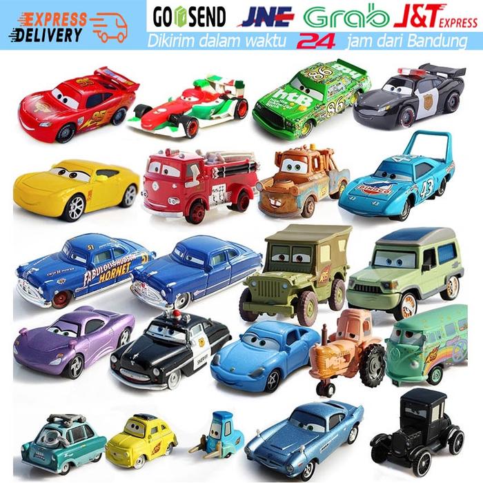 Disney Pixar Cars Mainan Diecast Mini Cars Racers McQueen Mater Fillmore Mini Figure Mainan Anak