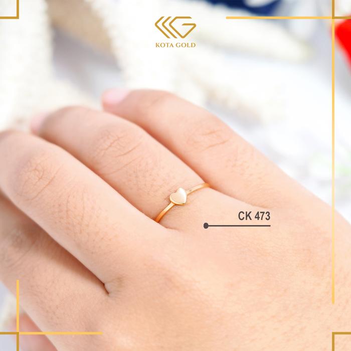 Cincin Love Polos Tanpa Batu CK 473 CK 246 Kadar 300 dan 375 Minimalis