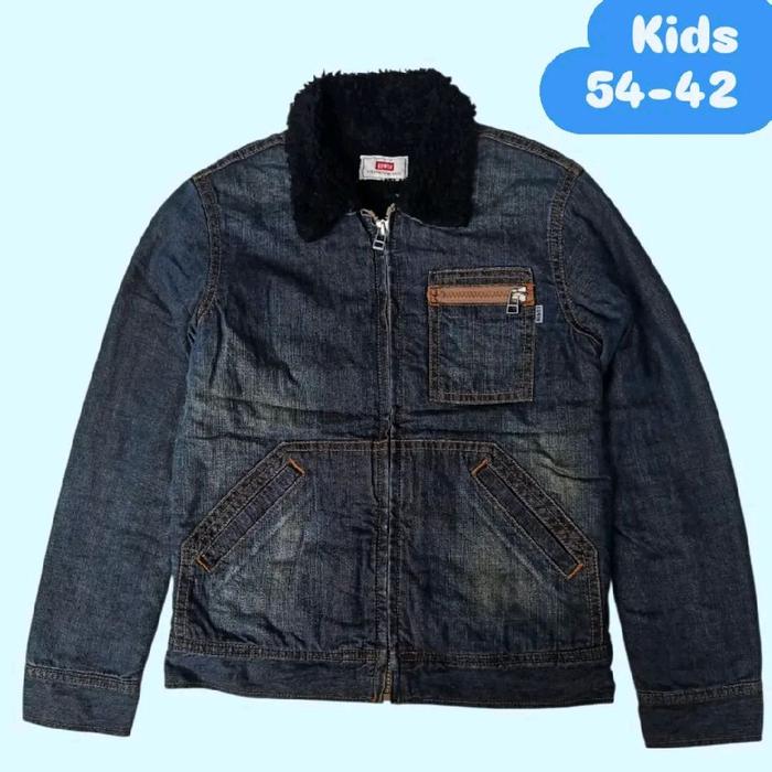 Jaket anak EDWIN denim jeans size 140