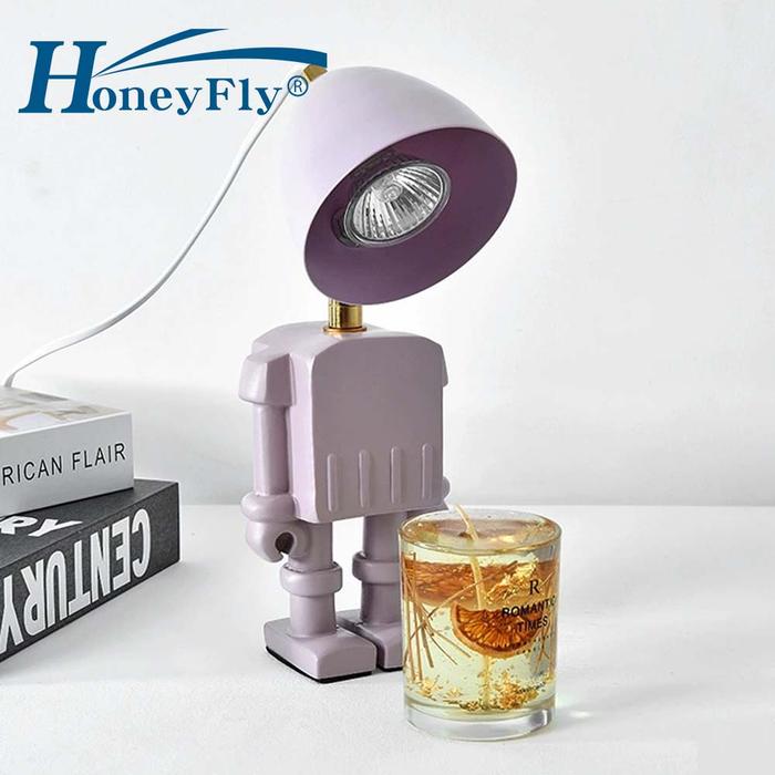 HoneyFly Robot Lilin Meleleh Lampu GU10 Lilin Hangat Inovatif Hadiah