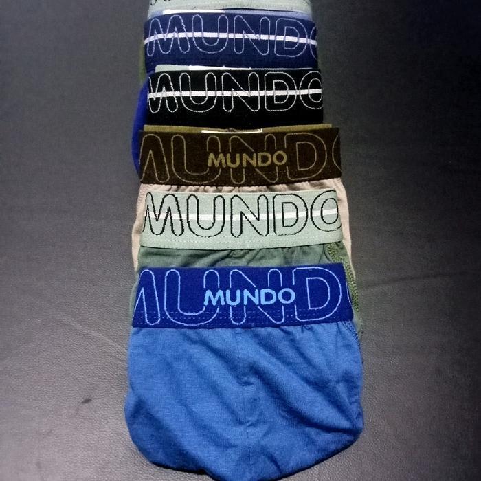 3 PCS celana dalam MUNDO ORIGINAL stok pabrik/celana dalam pria remaja dan dewasa Cowok Nyaman Katun