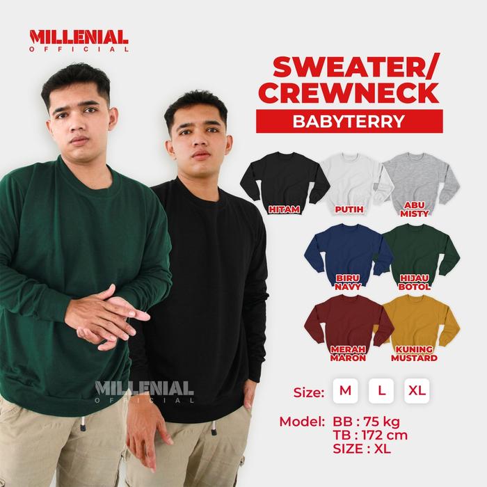BASIC SWEATER / SWEATER POLOS PRIA & WANITA
