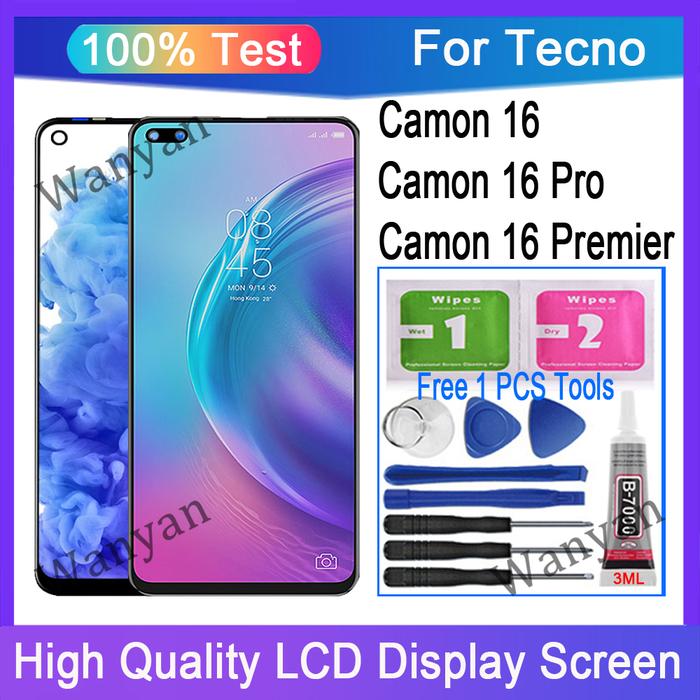 Original For Tecno Camon 16 Camon 16 Pro Camon 16 Premier LCD Display