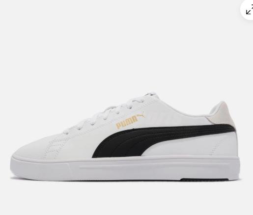 PUMA sepatu Ekslusif casual/casual pria puma serve pro lite white-black-374902-08
