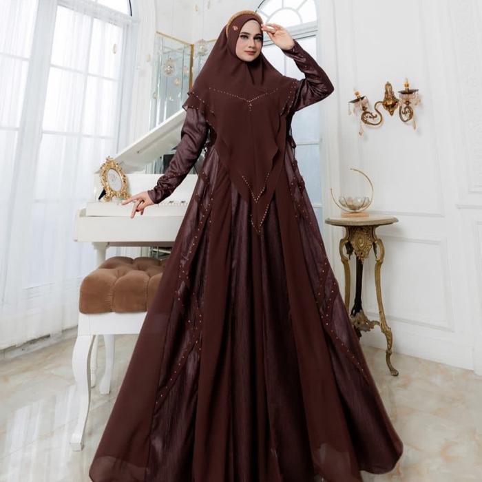 READY GAMIS SET KHIMAR SYARI BY AQILA SYARI
