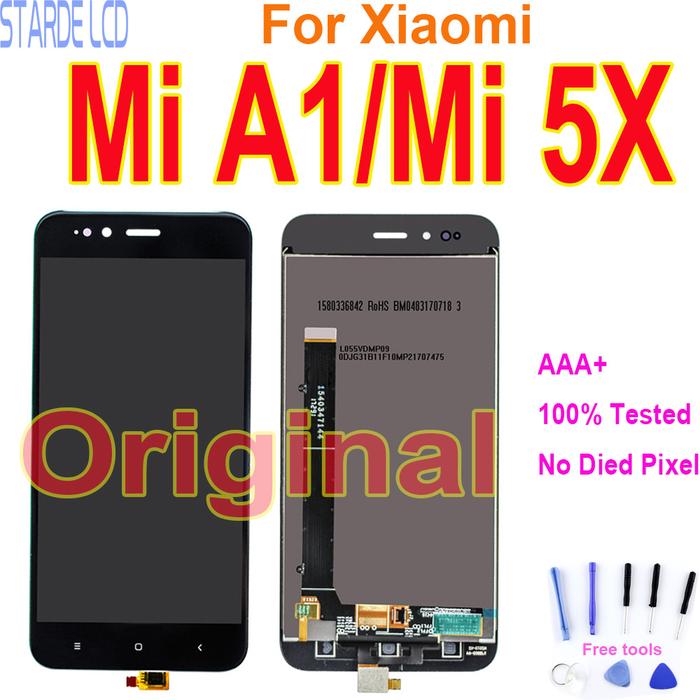 100% Original 5.5"LCD Display For Xiaomi Mi A1 MiA1 MA1 5X M5X Touch