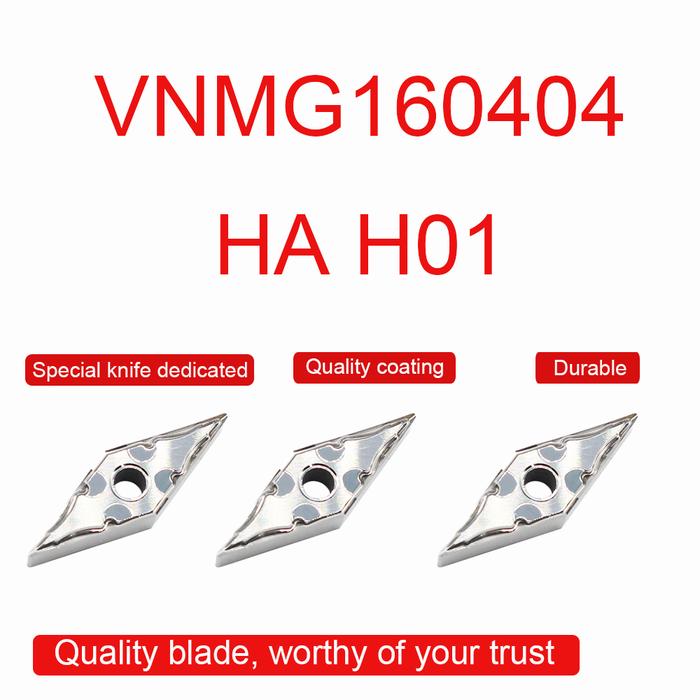 10PCS VNMG160404 HA H01 Carbide Inserts VNMG 160404 Aluminum Cutting