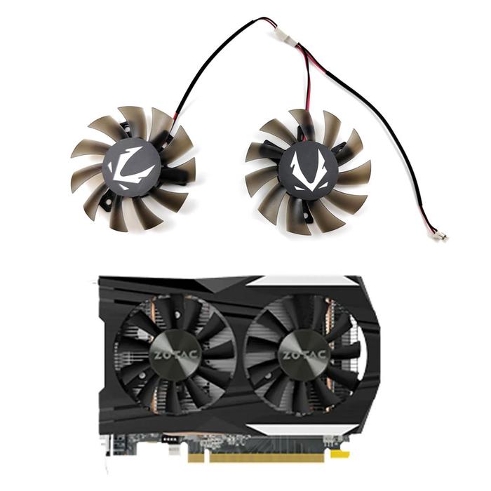 DIY 65mm 2pin GA71S2H For ZOTAC GeForce GTX1050 GTX 1050 Ti OC 4GB GDDR5 GTX1650 1660 1660S GPU Grap