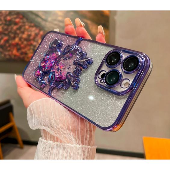 Softcase/Casing Glitter Iphone Motif Naga Lucu