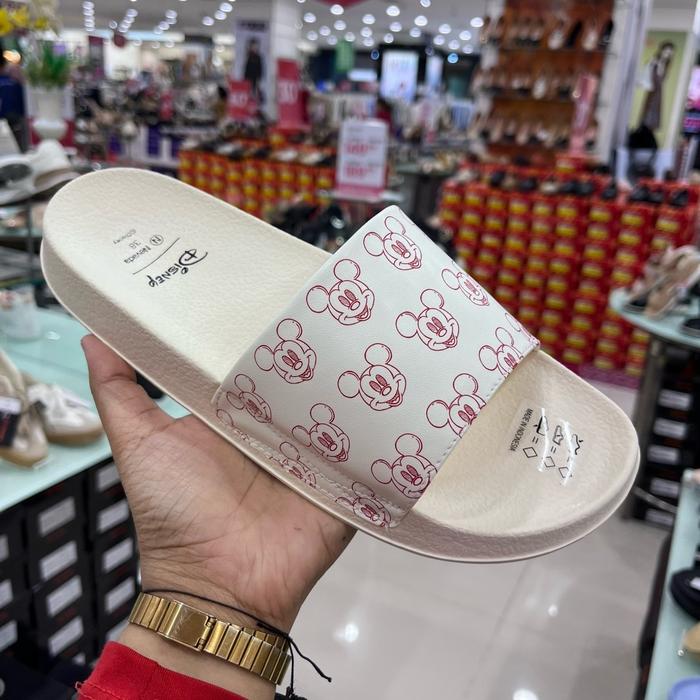Disney x Nevada MKBAS47 sandal selop wanita disney | Sandal Pylon ringan Disney Tanpa Hak Shoes