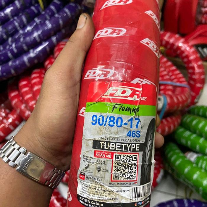BAN FDR FLEMO 90/80-17, BAN NON TUBLESS BERKUALITAS