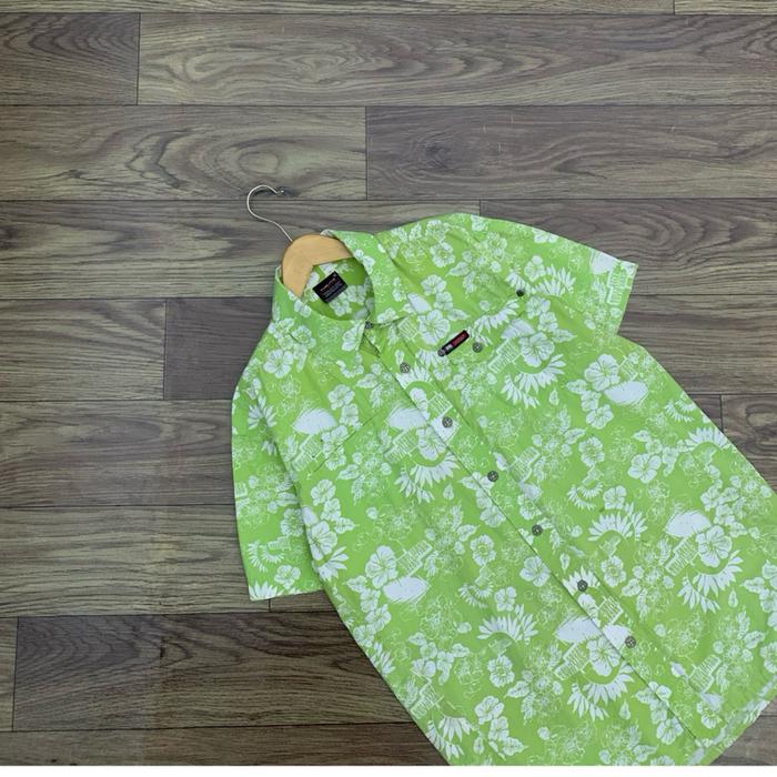 Kemeja FUBU Branded Vintage Floral Short Sleeve