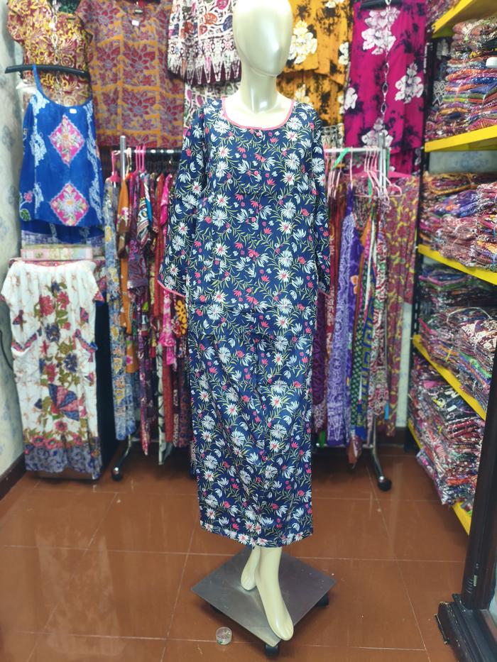 Setelan Pretty Girl Katun Sabata Jumbo Celana Panjang Full Kancing LD 110 cm Bumil Busui | Adem Nyam