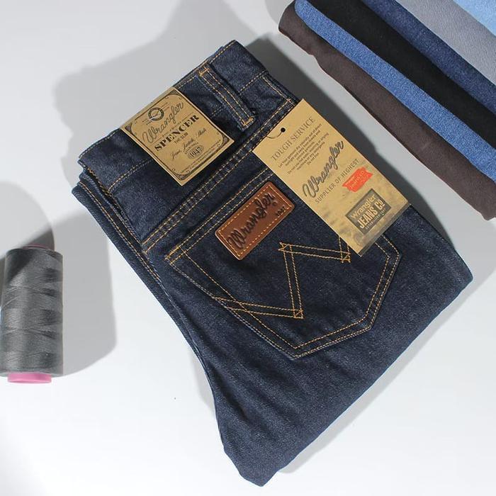 Celana Jeans Pria Panjang Kekinian Jeans Standar Pria Wrangler Original Jeans Standar Pria Terbaru T