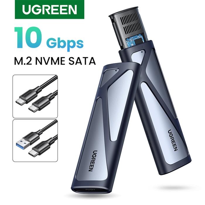 UGREEN M.2 NVMe SSD Enclosure Dual Protocol NVMe SATA to USB 3.1 Gen2